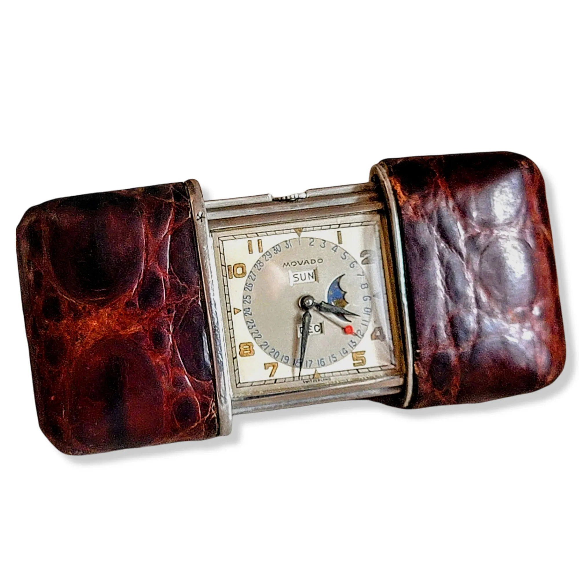 1940's Movado Ermeto Calendarmeto Triple Calendar Moonphase Watch