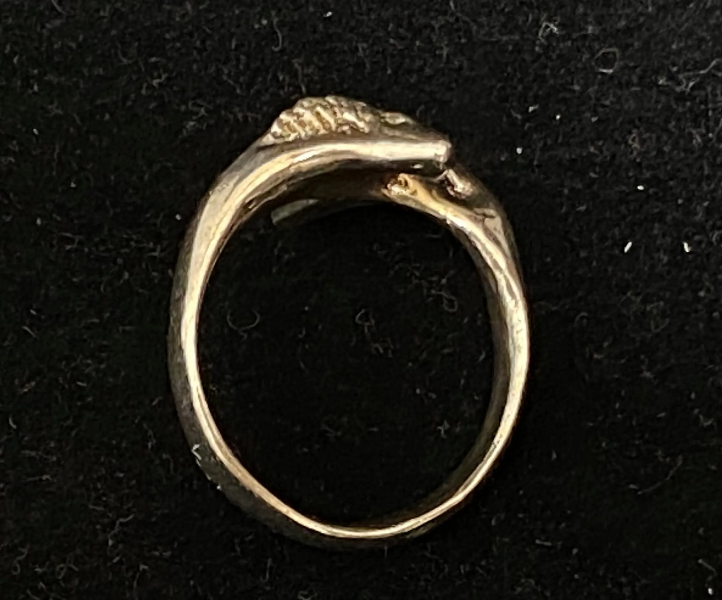 1940's Unique Designer Sterling Silver Lip and Tongue Ring - $1.5K Appraisal Value w/CoA}