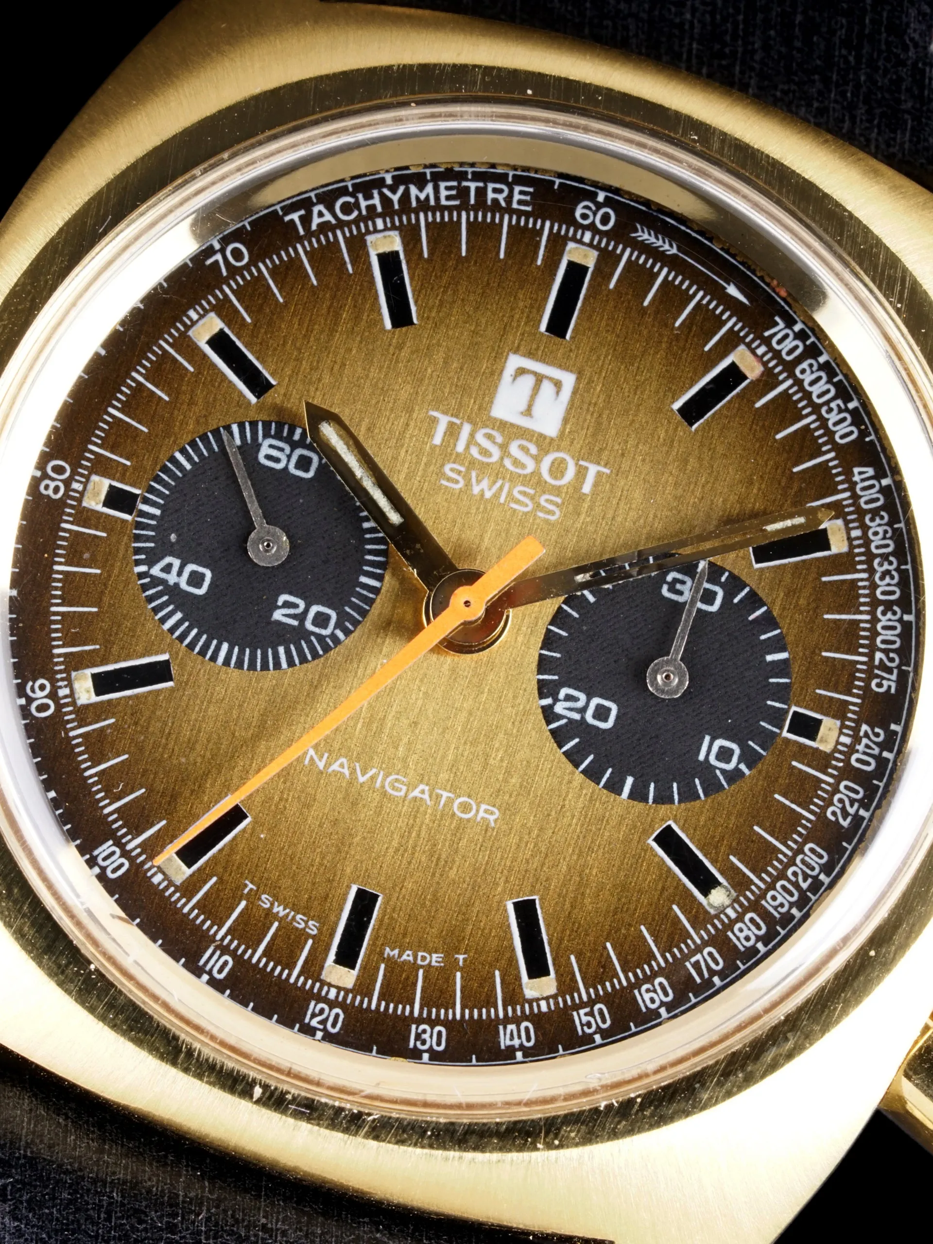 1960s Tissot-Omega Navigator Chronograph (Ref. 40521) "Gold Plated"
