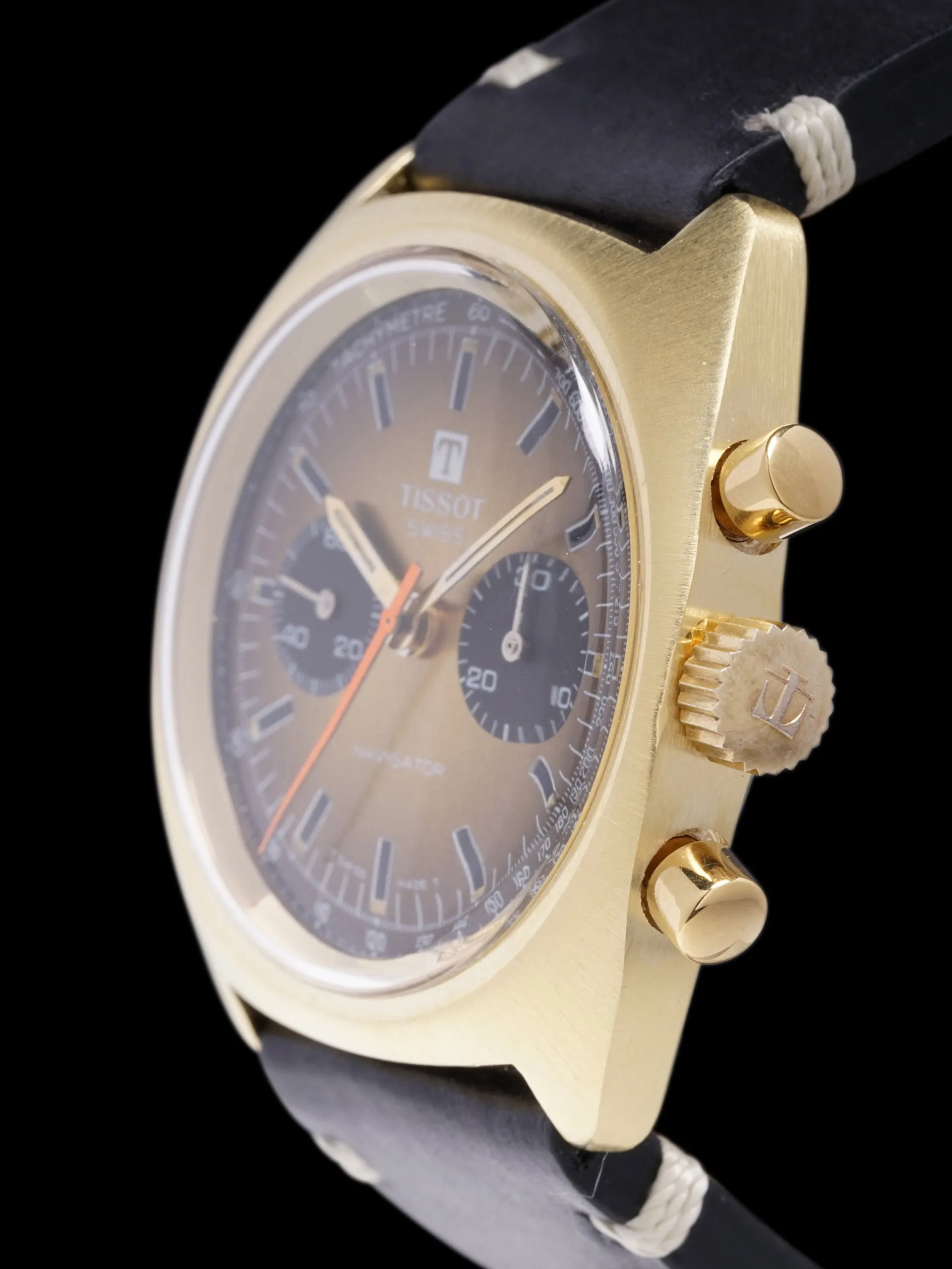 1960s Tissot-Omega Navigator Chronograph (Ref. 40521) "Gold Plated"