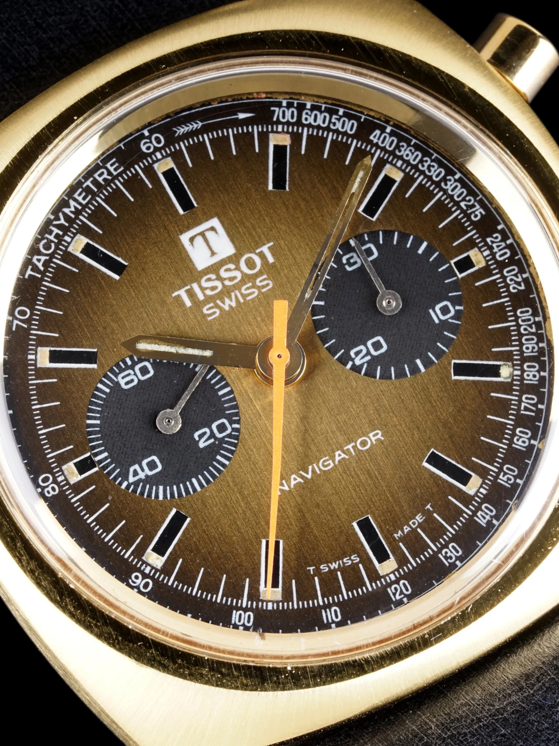 1960s Tissot-Omega Navigator Chronograph (Ref. 40521) "Gold Plated"