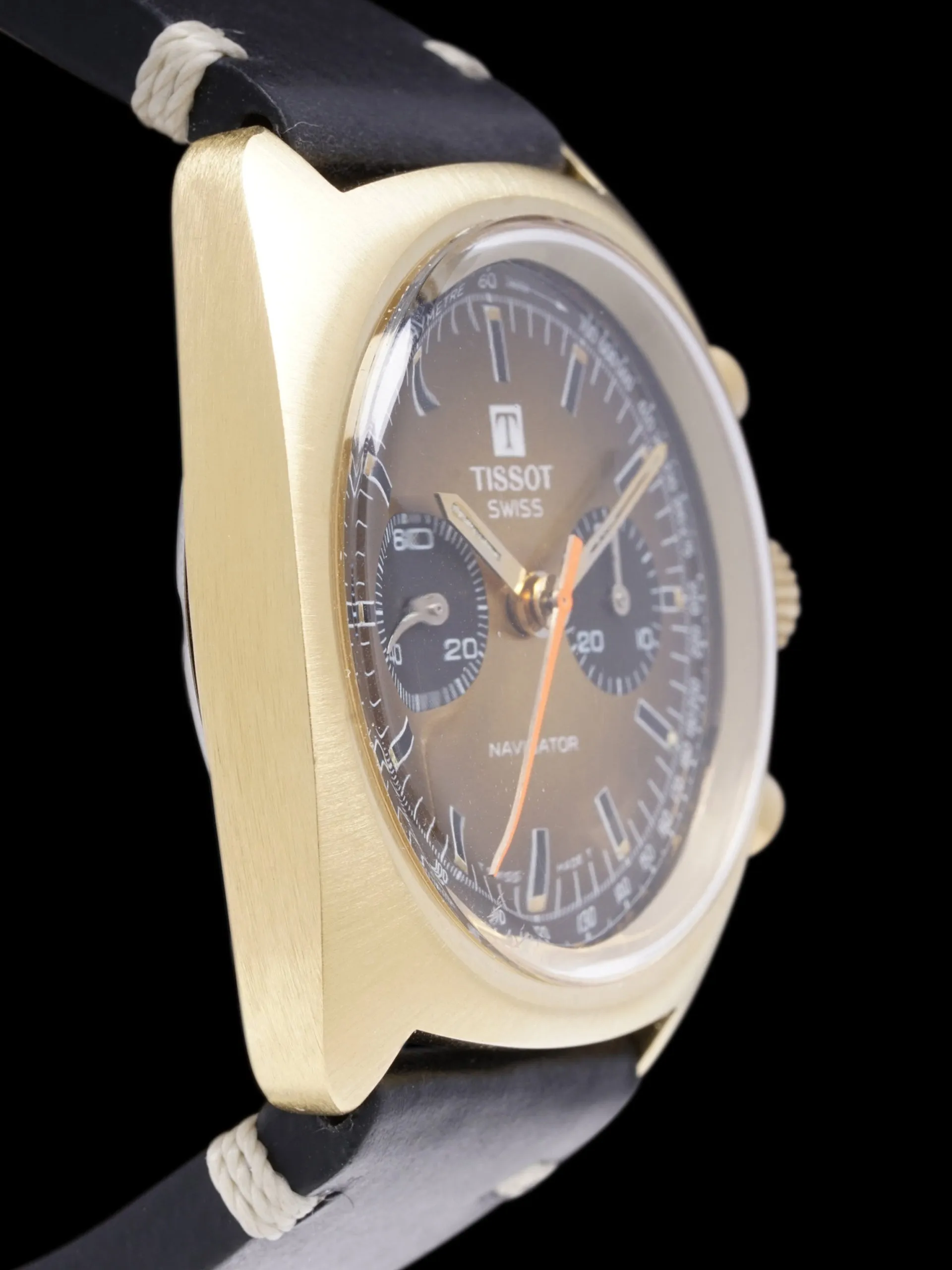 1960s Tissot-Omega Navigator Chronograph (Ref. 40521) "Gold Plated"
