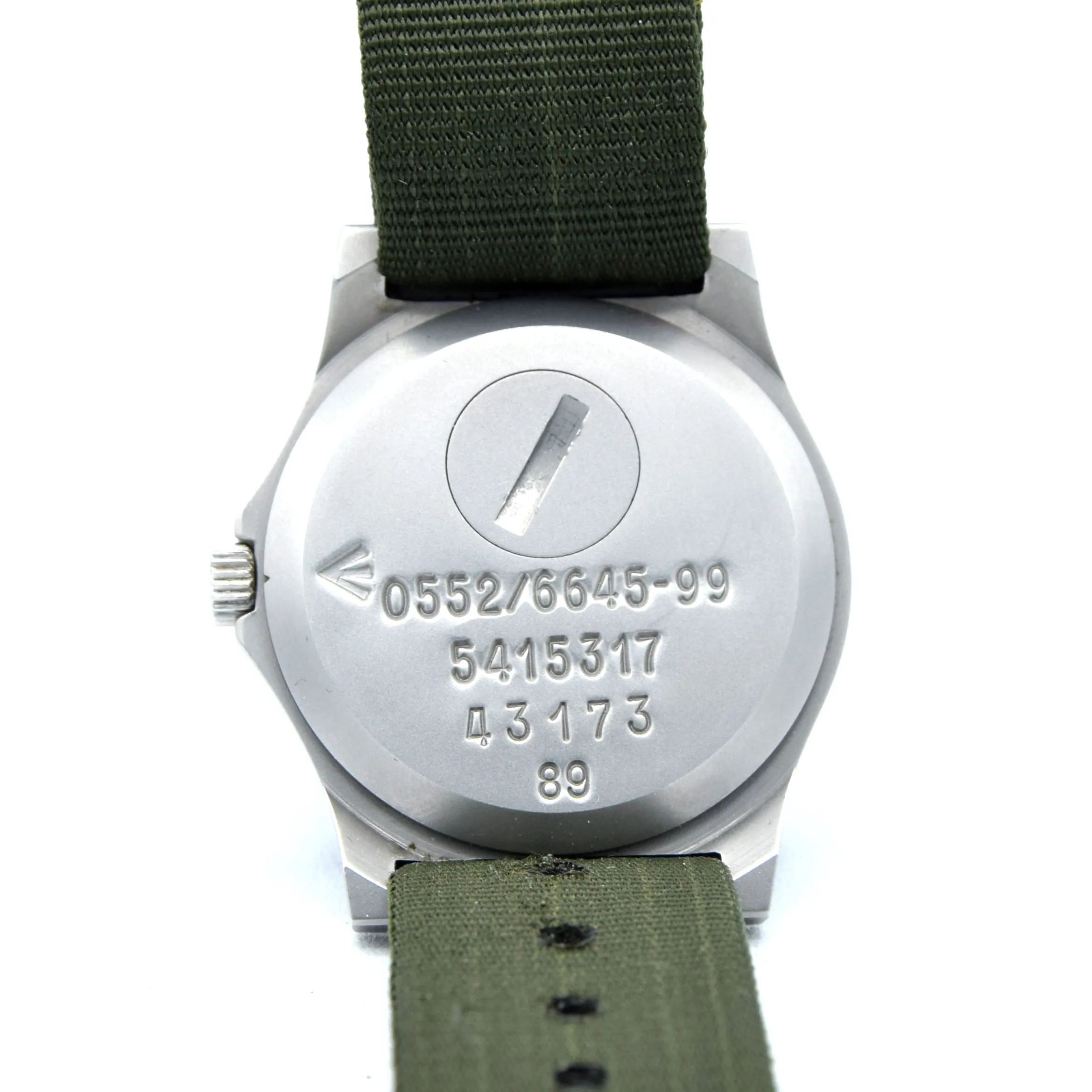 1989 CWC 0552/6645-99 5415317 Unused British Royal Navy Issue Quartz Wristwatch with Hacking Seconds