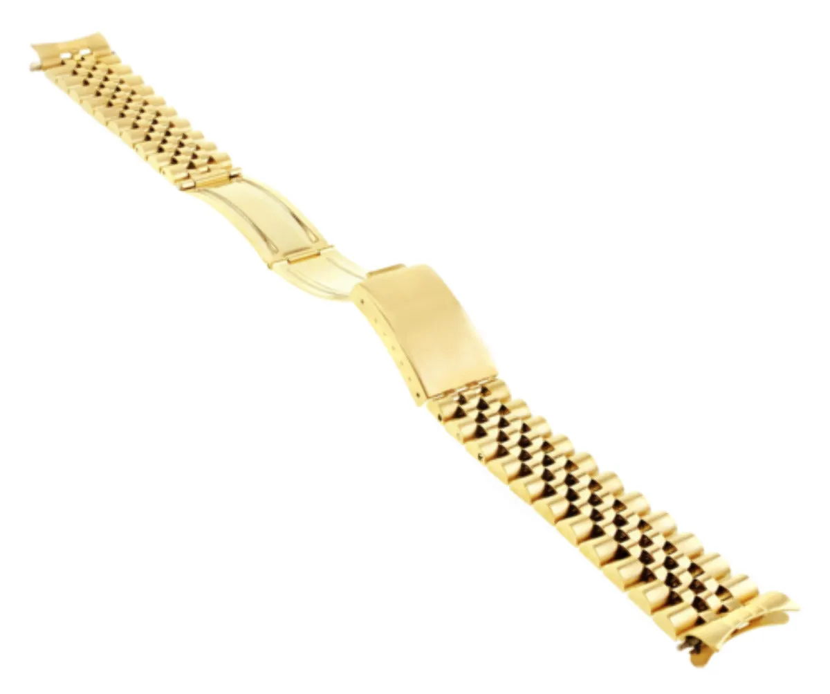 19MM JUBILEE WATCH BAND FOR 34MM ROLEX DATE 1503 1550 15037 15203 15223 GOLD