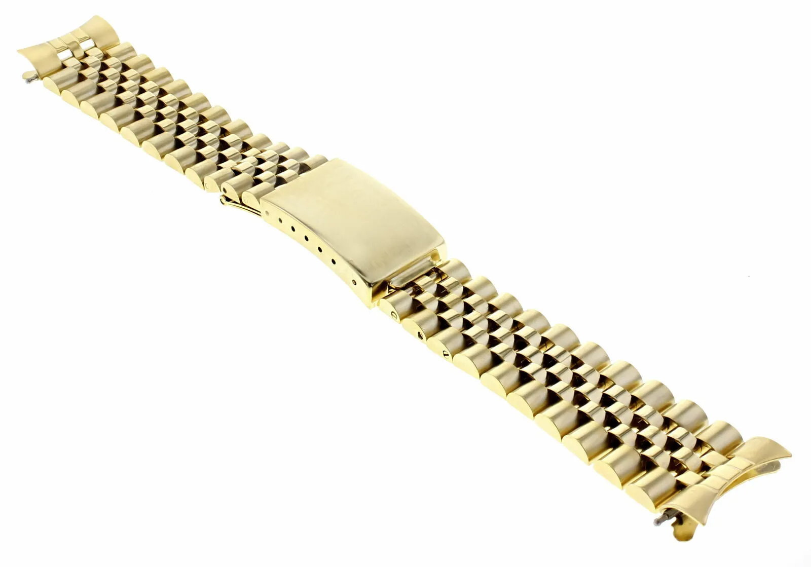 19MM JUBILEE WATCH BAND FOR 34MM ROLEX DATE 1503 1550 15037 15203 15223 GOLD