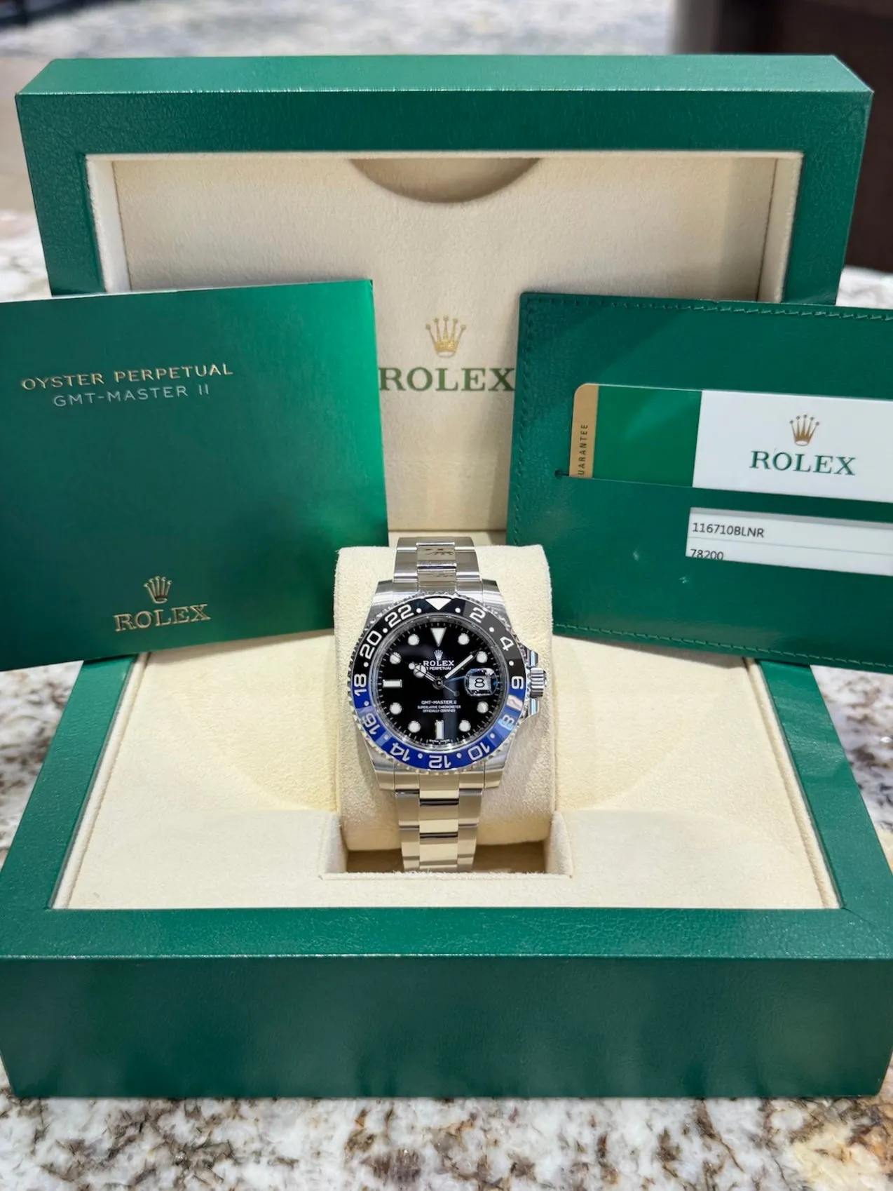 2017 Rolex GMT-Master II Batman 116710BLNR