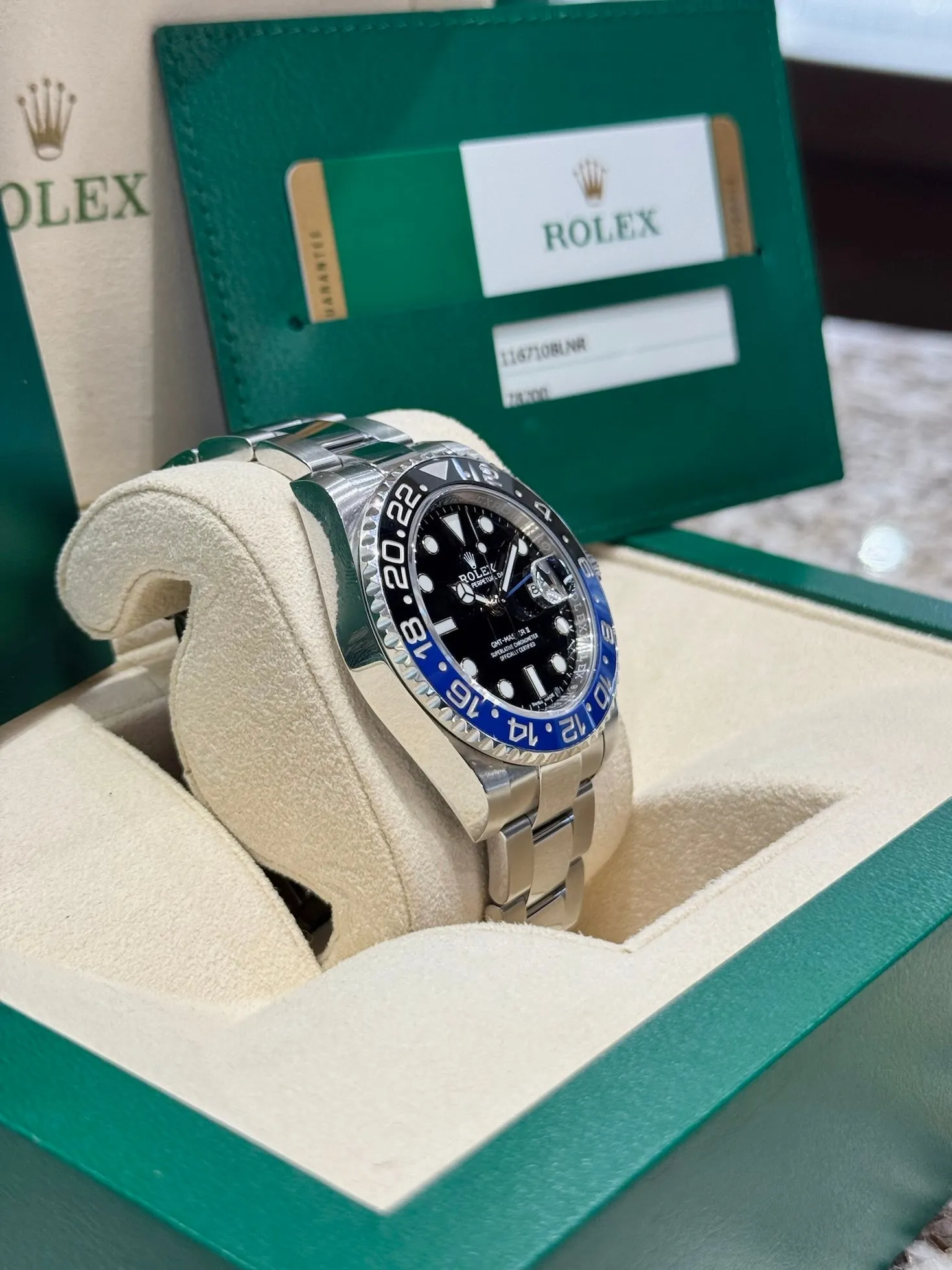 2017 Rolex GMT-Master II Batman 116710BLNR