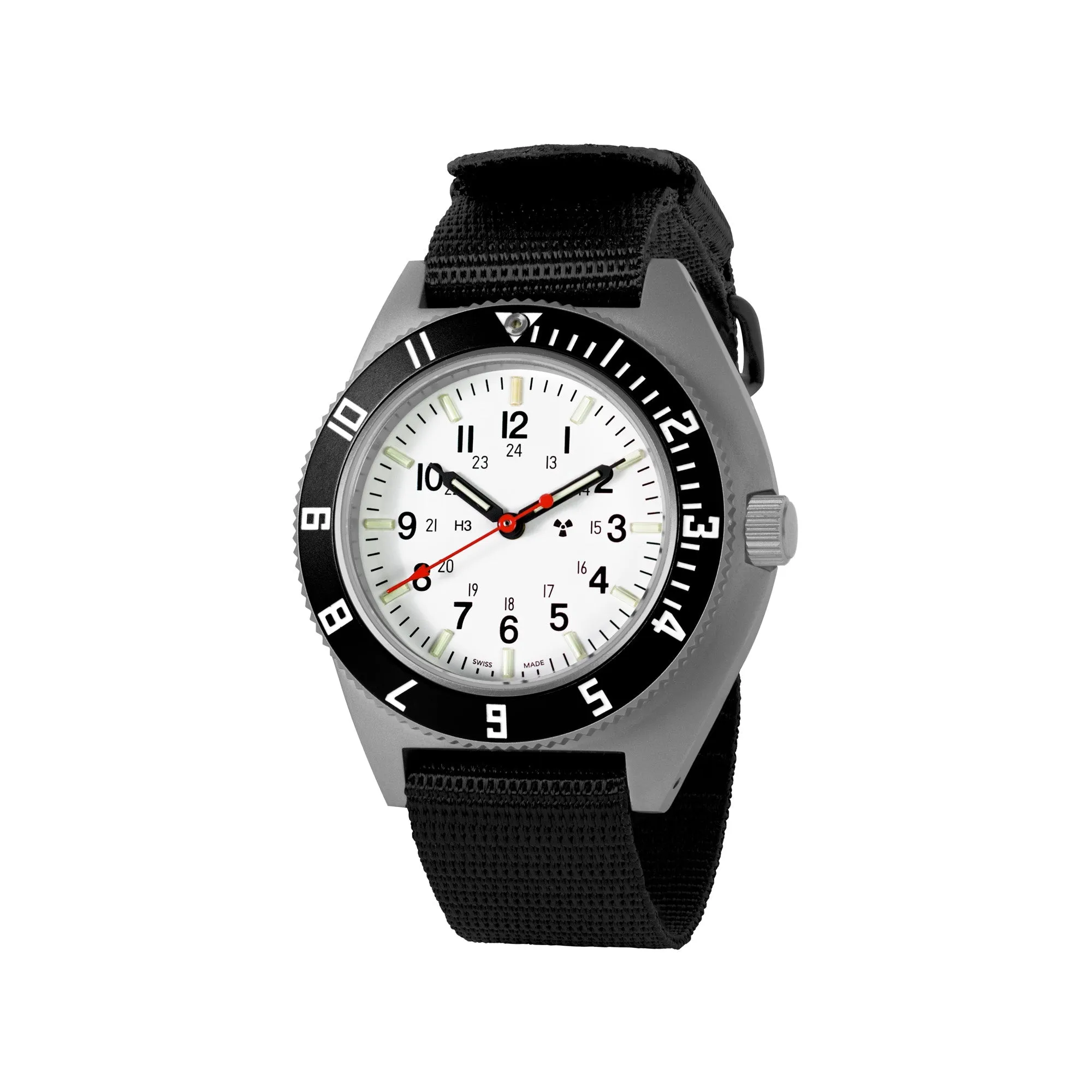 41mm Arctic Steel Navigator (SSNAV) on Ballistic Nylon