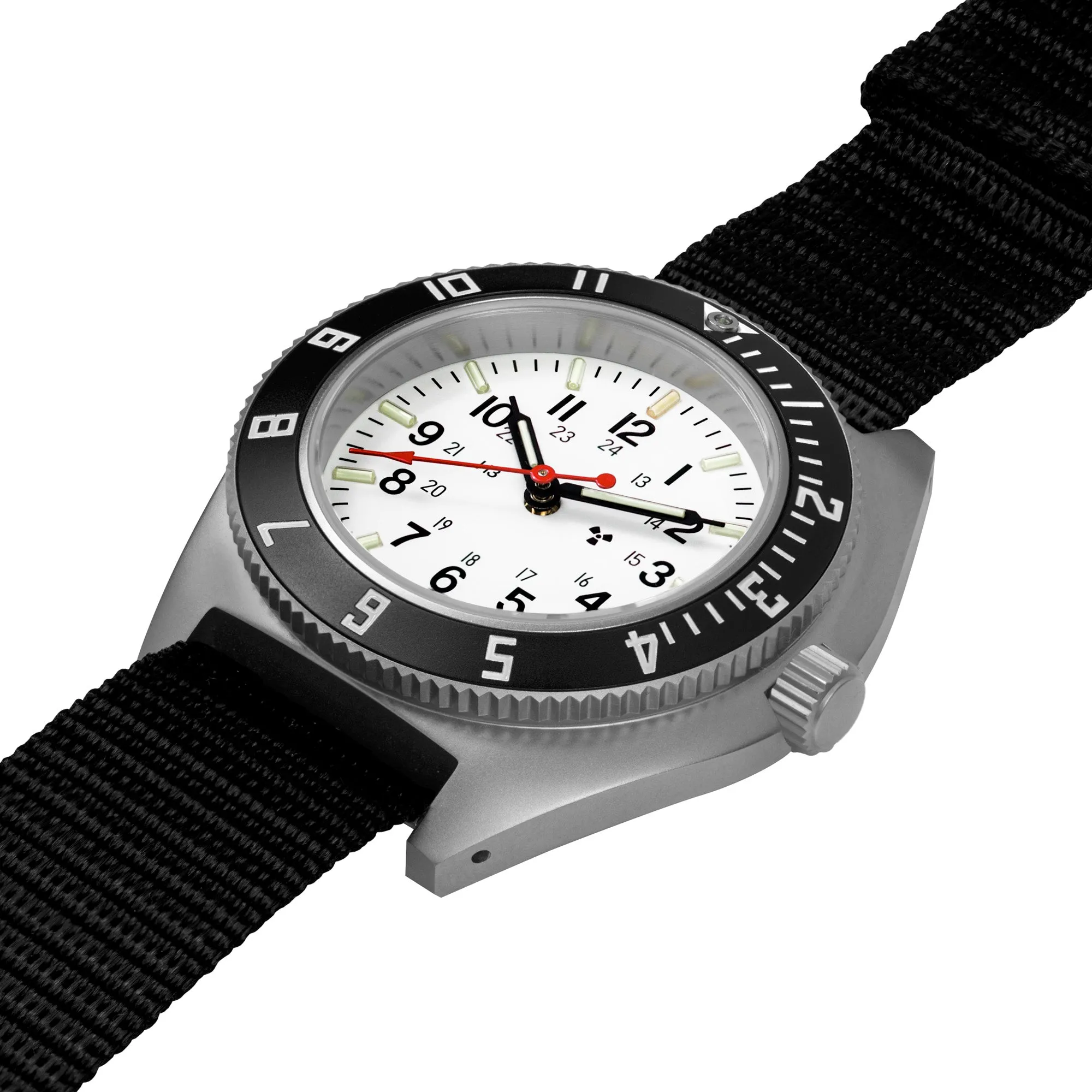 41mm Arctic Steel Navigator (SSNAV) on Ballistic Nylon