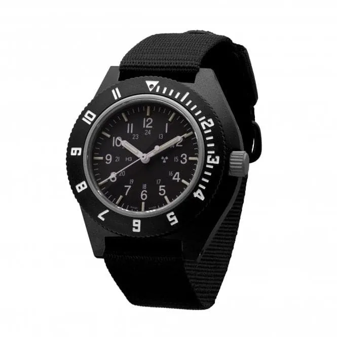 41mm Black Pilot's Navigator Ballistic Nylon Watch