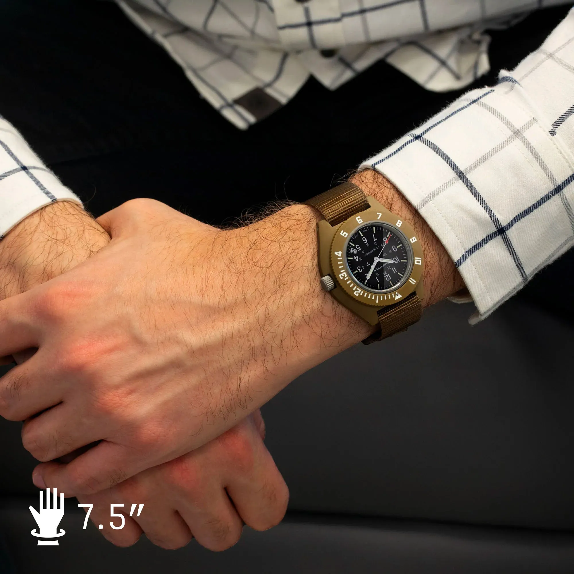 41mm Desert Tan Pilot's Navigator with Date