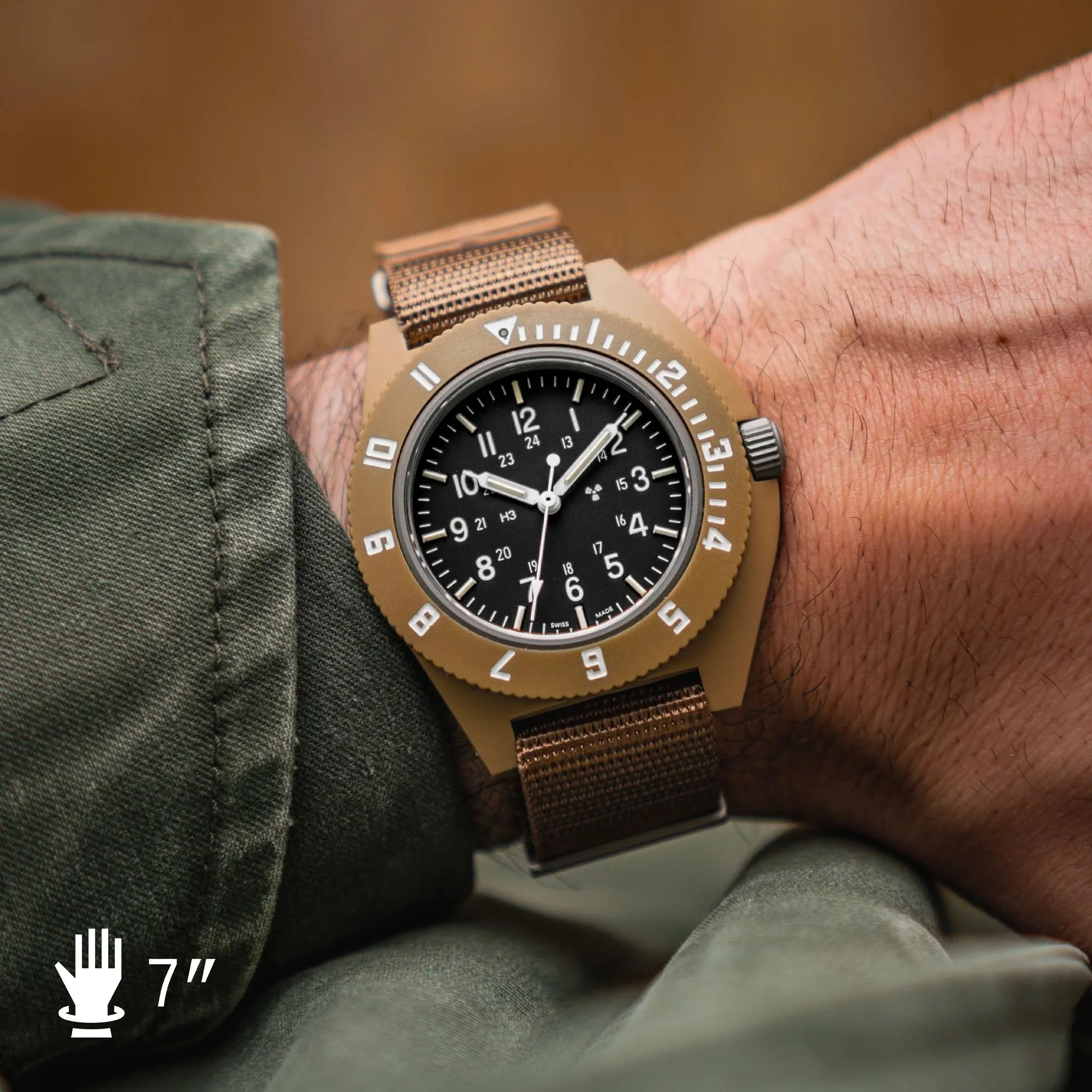 41mm Desert Tan Pilot's Navigator
