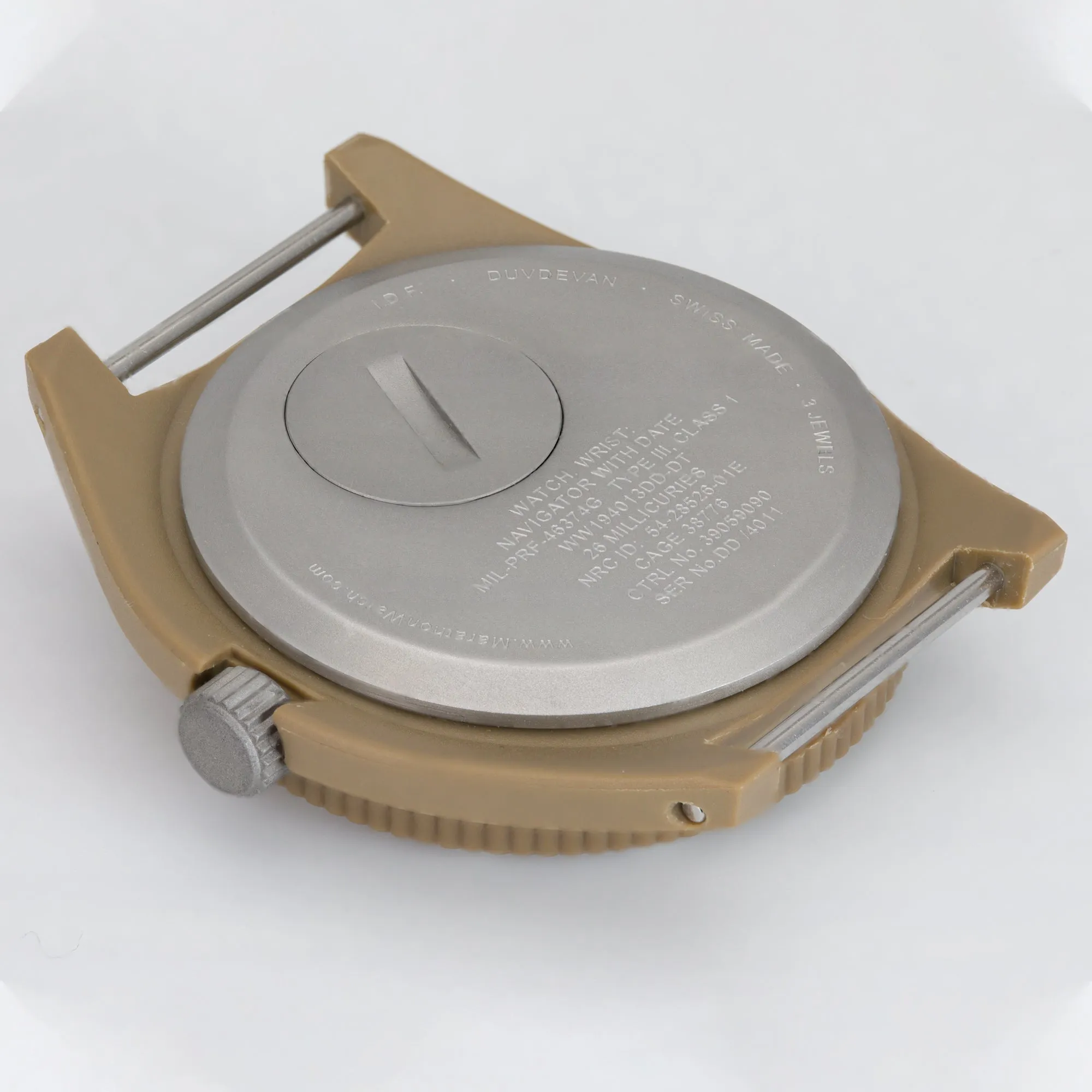 41mm Official Duvdevan Desert Tan Pilot's Navigator with Date
