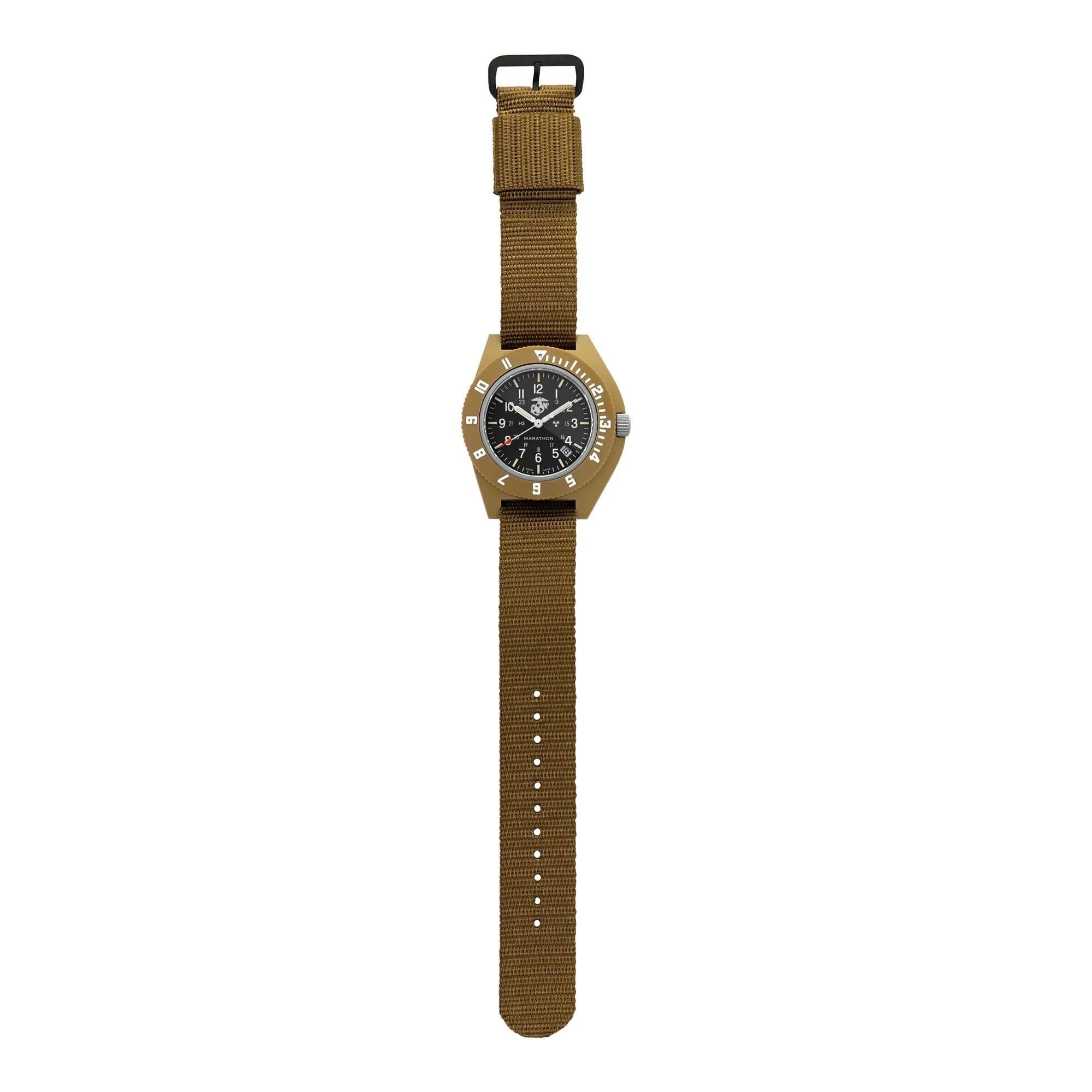 41mm Official USMC Desert Tan Pilot's Navigator with Date (Quartz)