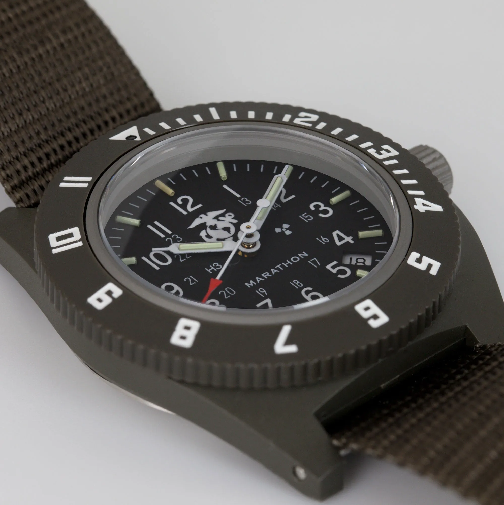 41mm Official USMC Sage Green Pilot's Navigator with Date