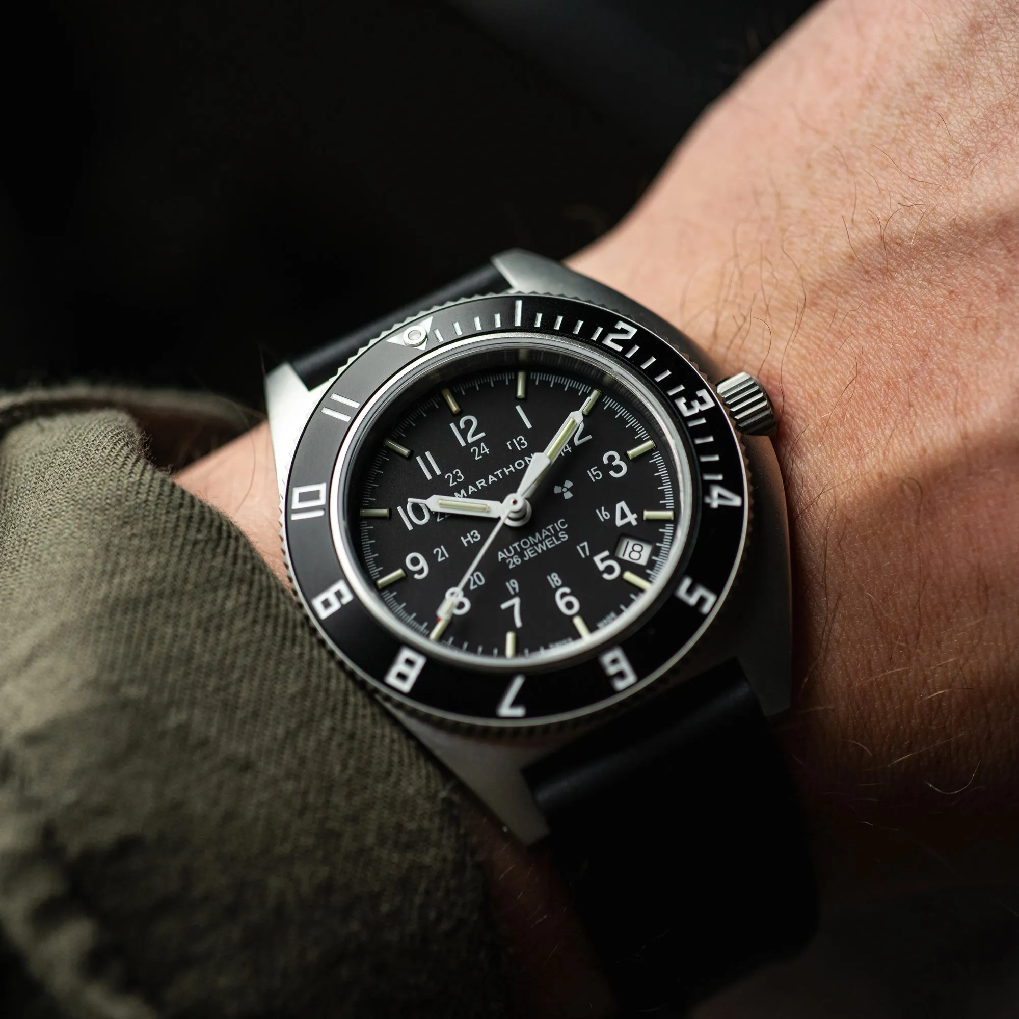 41mm Steel Navigator w/ Date Automatic (SSNAV-D AUTO) on Nylon DEFSTAN