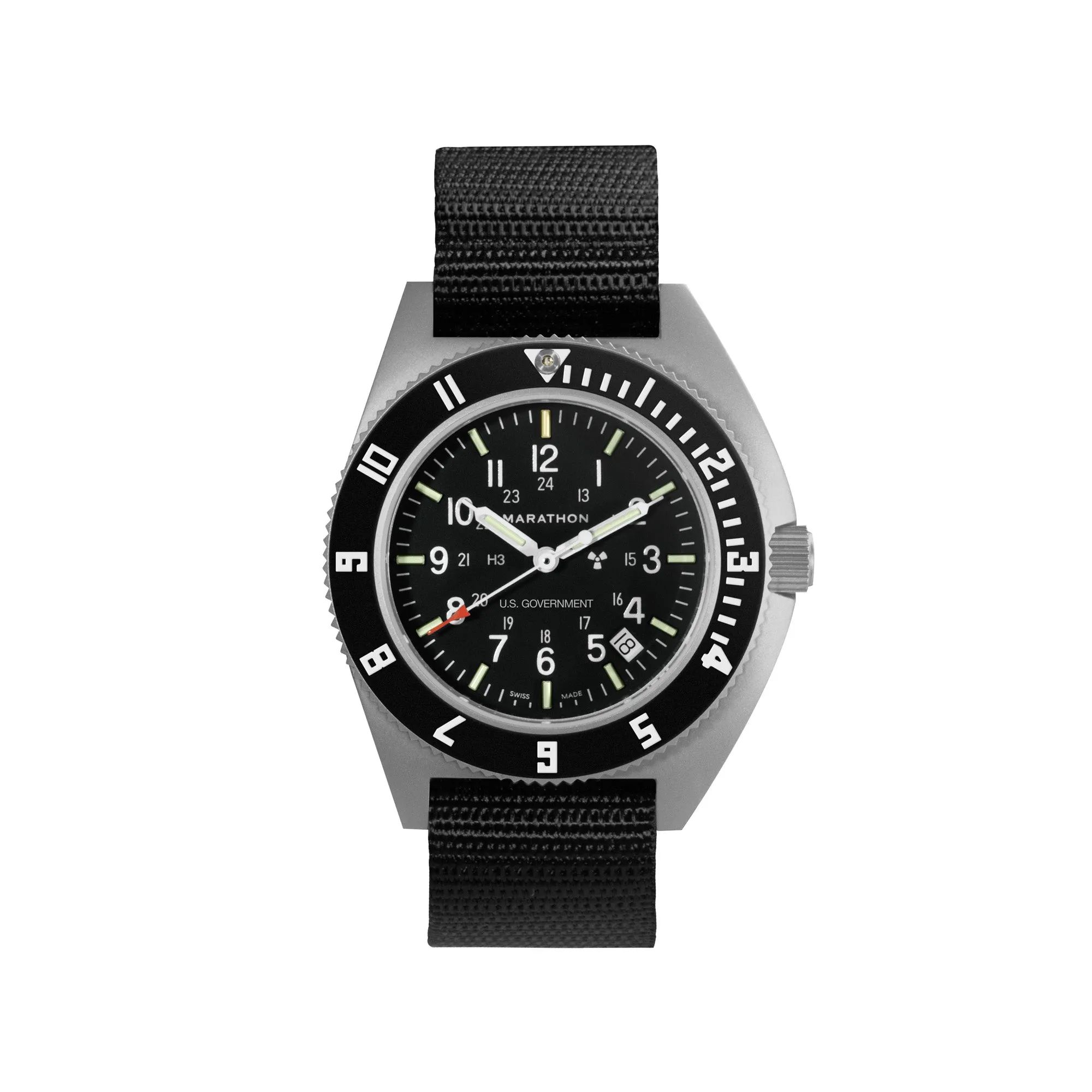 41mm Steel Navigator w/ Date (SSNAV-D) on Ballistic Nylon