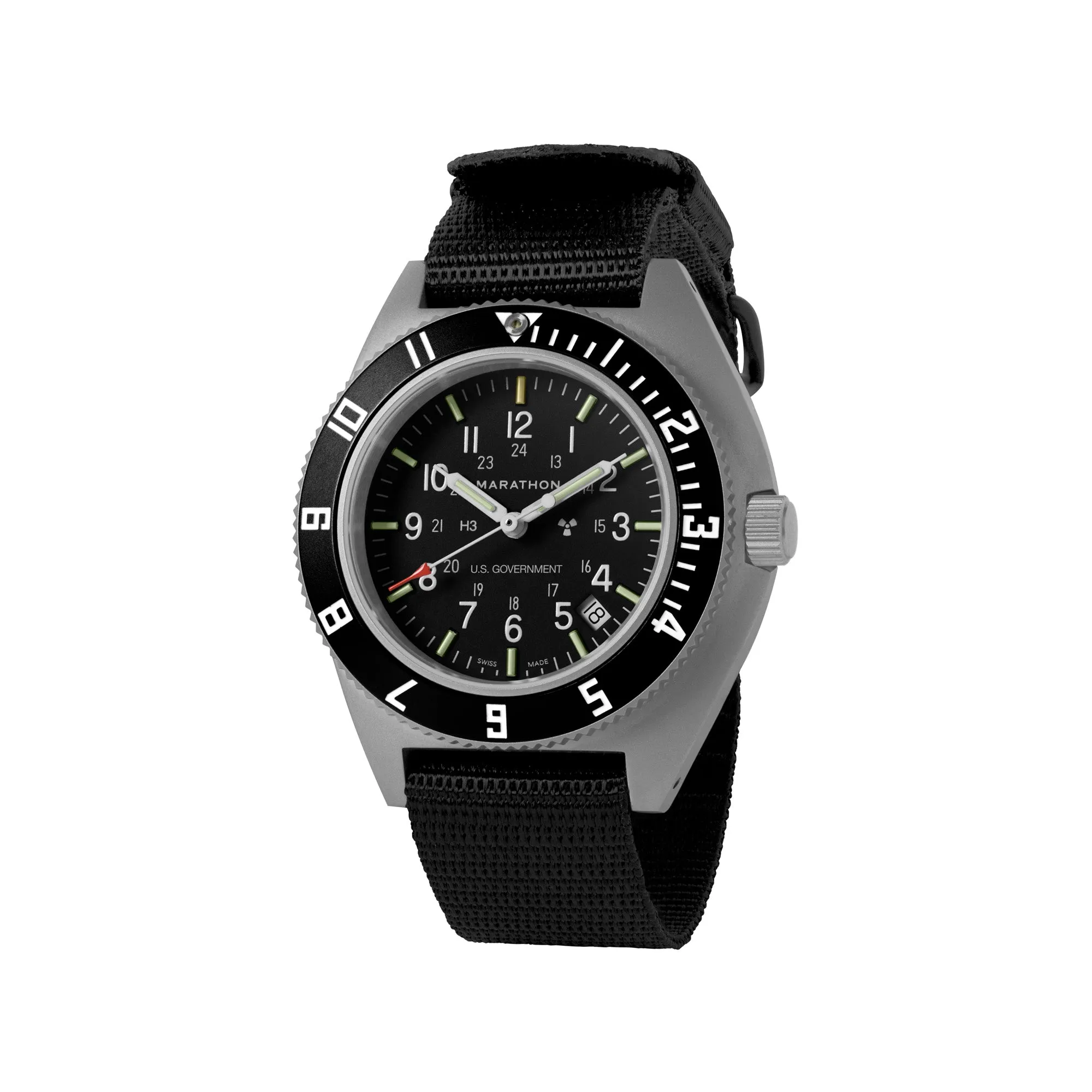 41mm Steel Navigator w/ Date (SSNAV-D) on Ballistic Nylon