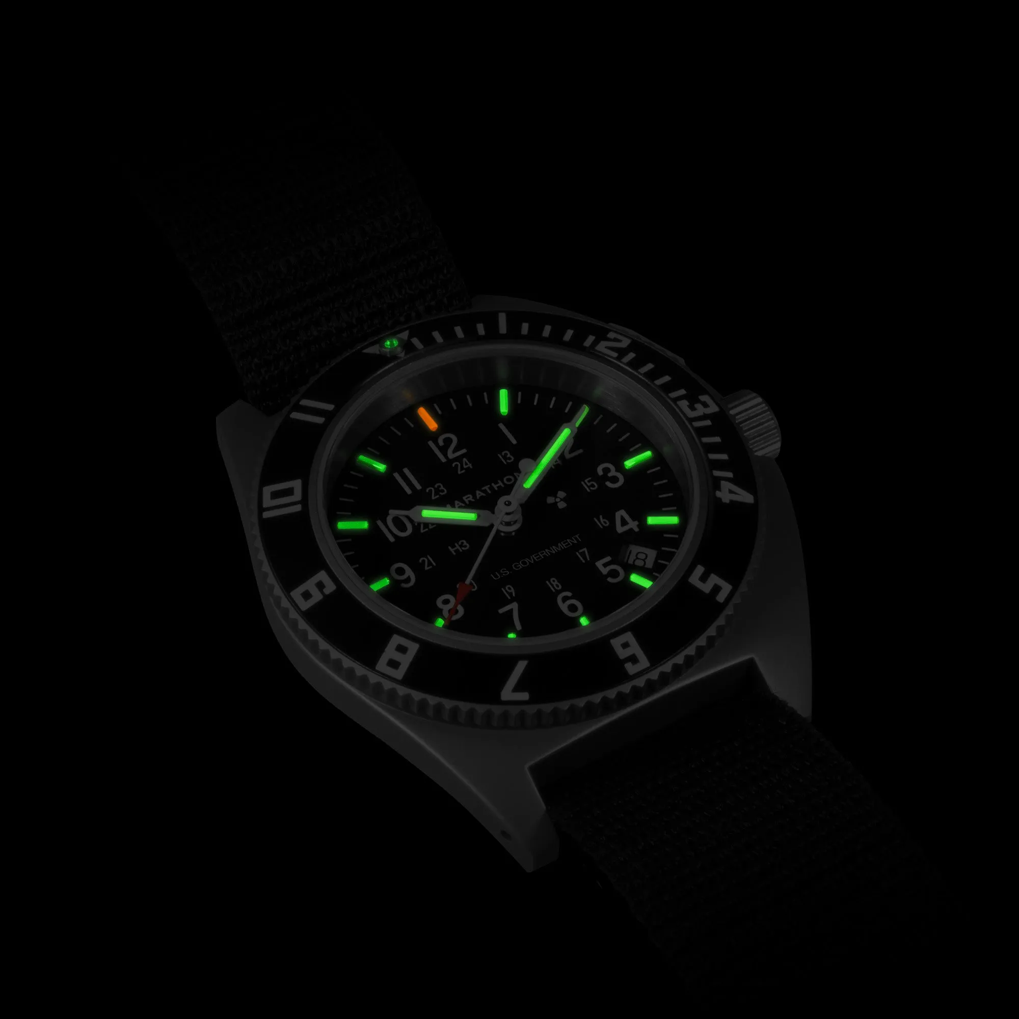 41mm Steel Navigator w/ Date (SSNAV-D) on Ballistic Nylon