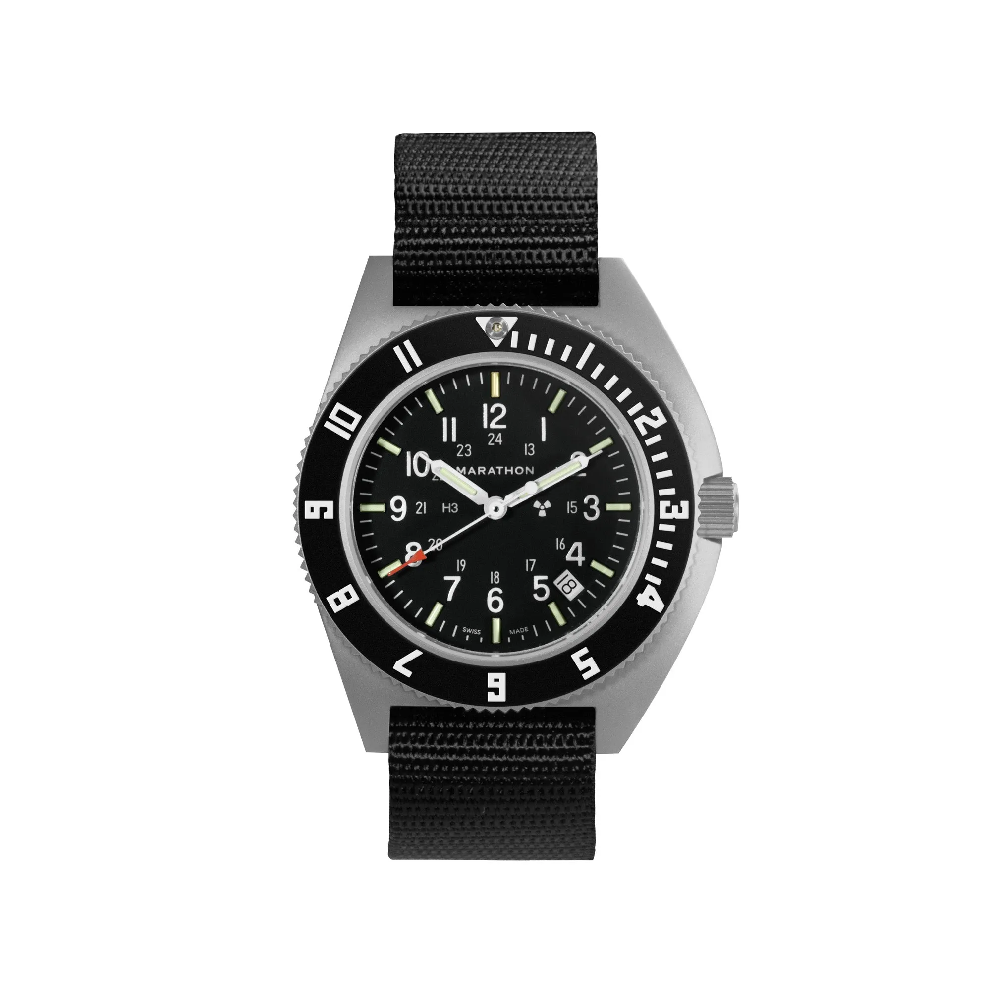 41mm Steel Navigator w/ Date (SSNAV-D) on Ballistic Nylon