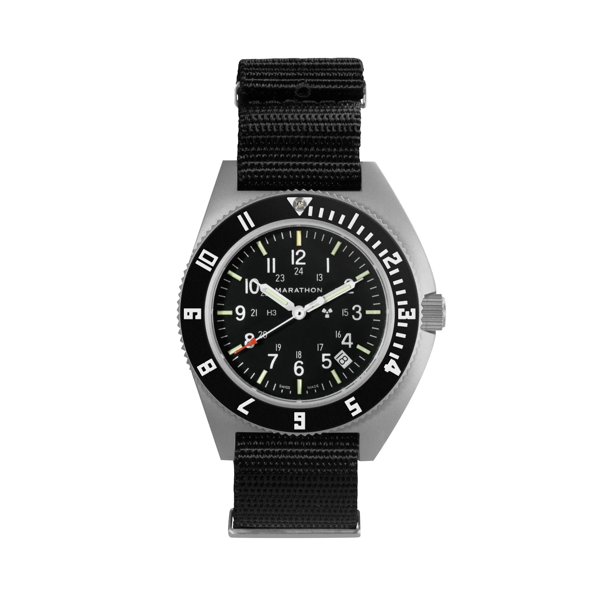 41mm Steel Navigator w/ Date (SSNAV-D) on Nylon DEFSTAN