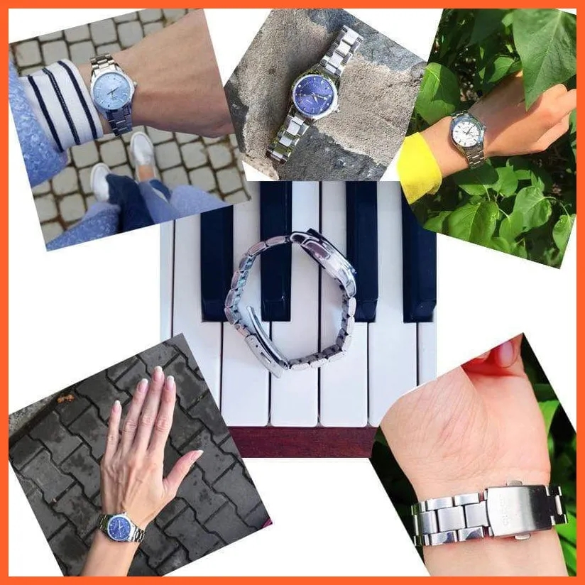 6 Fashion Colors Luxury Women'S Casual Watches | Luxury Waterproof Watch Women Rhinestone Wristwatches