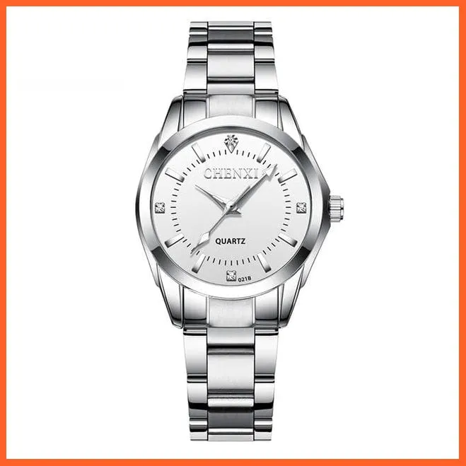 6 Fashion Colors Luxury Women'S Casual Watches | Luxury Waterproof Watch Women Rhinestone Wristwatches
