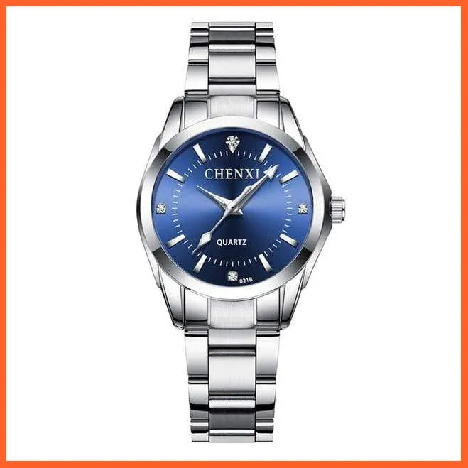 6 Fashion Colors Luxury Women'S Casual Watches | Luxury Waterproof Watch Women Rhinestone Wristwatches
