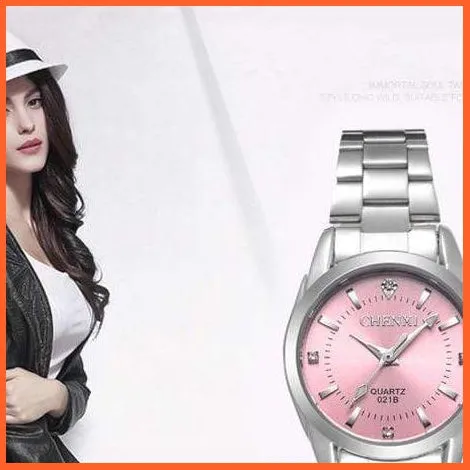 6 Fashion Colors Luxury Women'S Casual Watches | Luxury Waterproof Watch Women Rhinestone Wristwatches