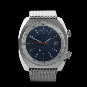 Alpina - 2021 Startimer Heritage GMT Blue