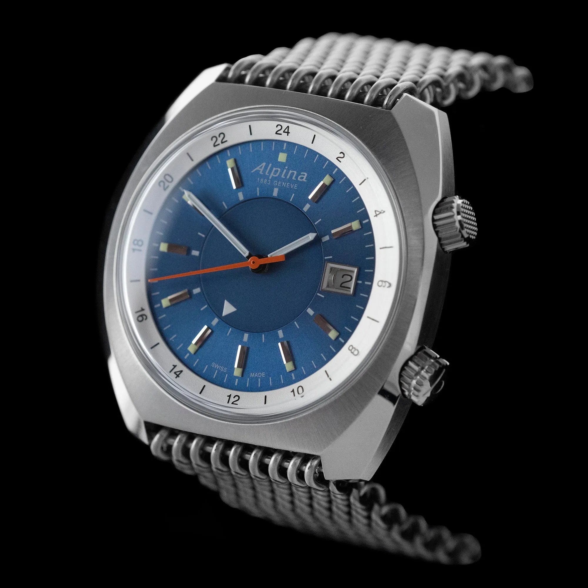 Alpina - 2021 Startimer Heritage GMT Blue