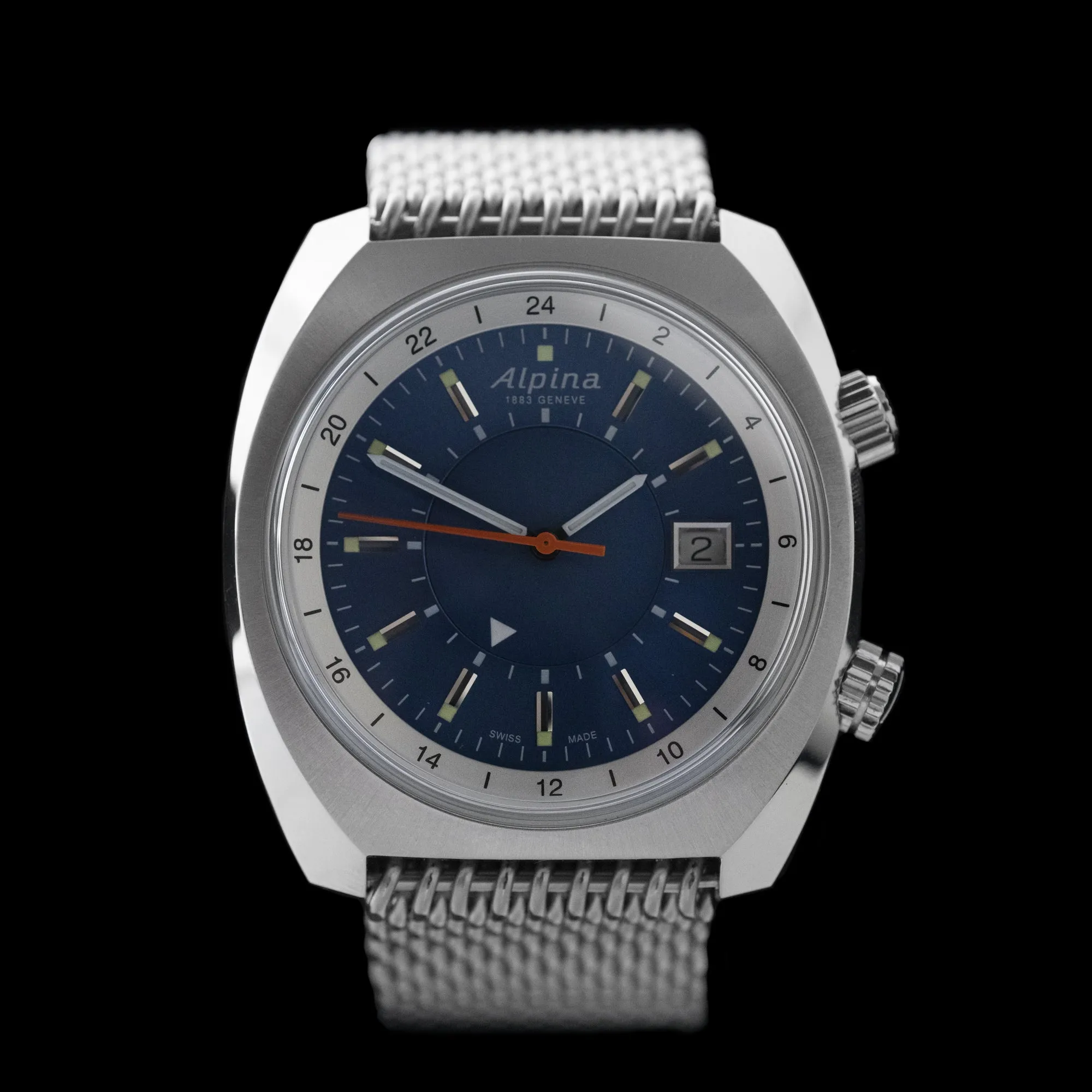 Alpina - 2021 Startimer Heritage GMT Blue