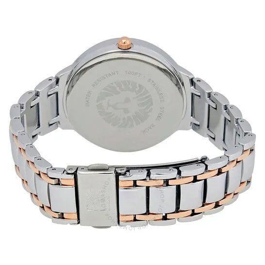 Anne Klein Women's White Dial Stainless Steel Band Watch - AK-2781SVRT