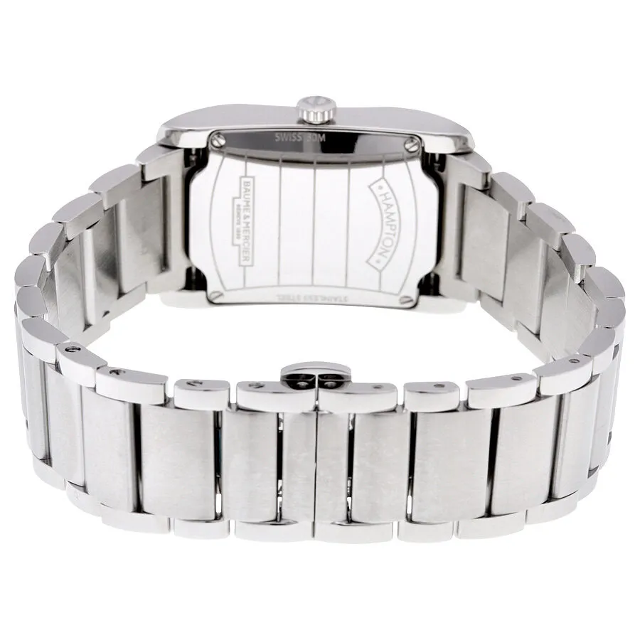 Baume and Mercier Hampton Silver Dial Stainless Steel Ladies Watch 10049