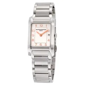 Baume and Mercier Hampton Silver Dial Stainless Steel Ladies Watch 10049