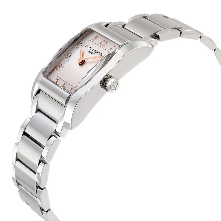 Baume and Mercier Hampton Silver Dial Stainless Steel Ladies Watch 10049