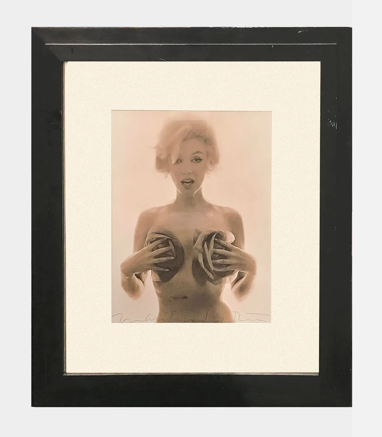 BERT STERN "Marilyn with Roses’" Signed Tinted Photograph, 2001- $60K APR w/CoA