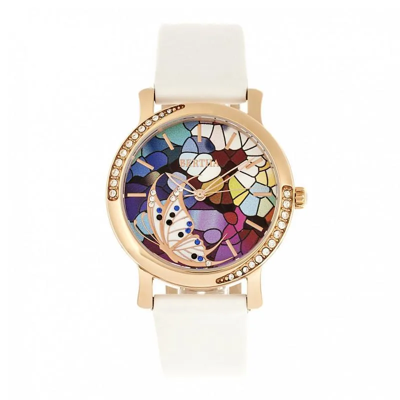 Bertha Vanessa Leather Band Watch