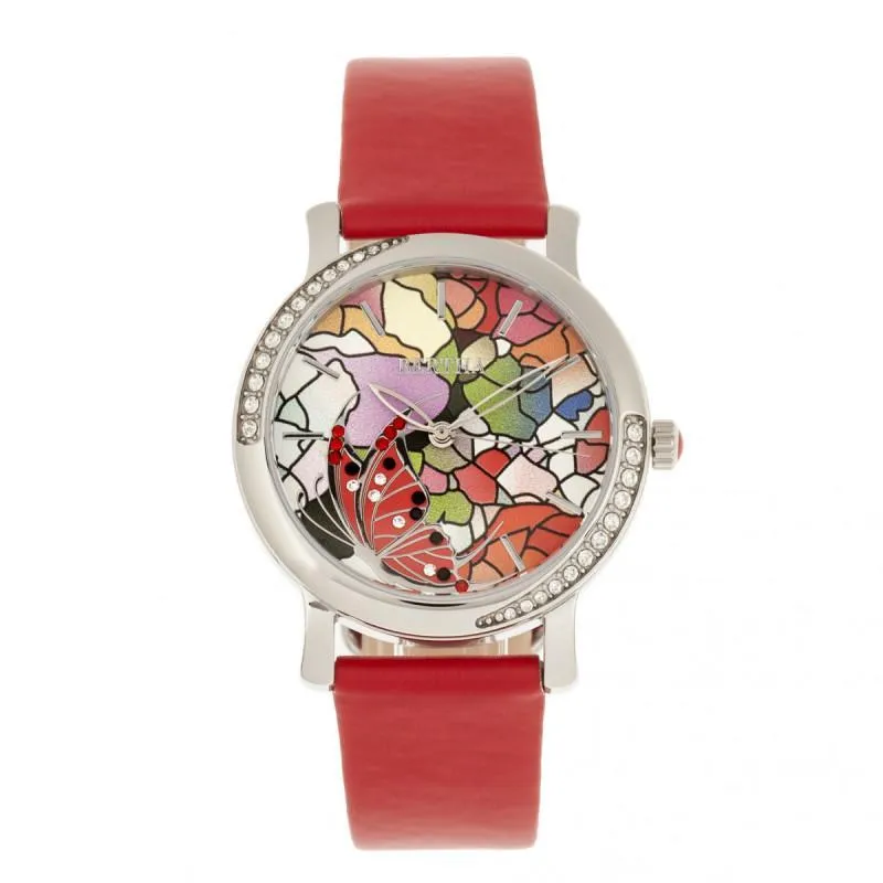 Bertha Vanessa Leather Band Watch