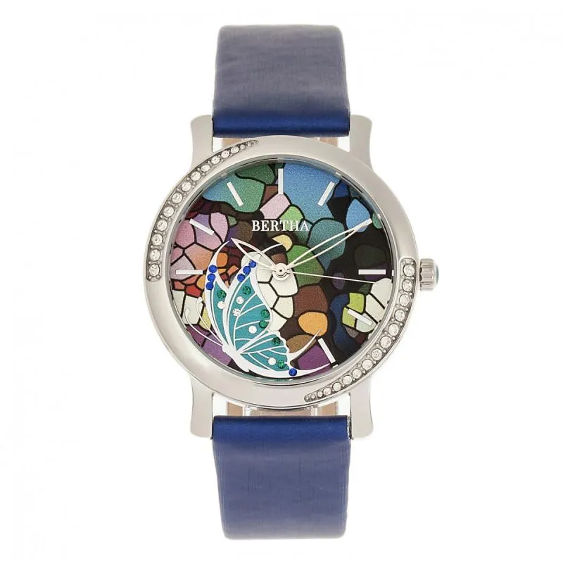Bertha Vanessa Leather Band Watch