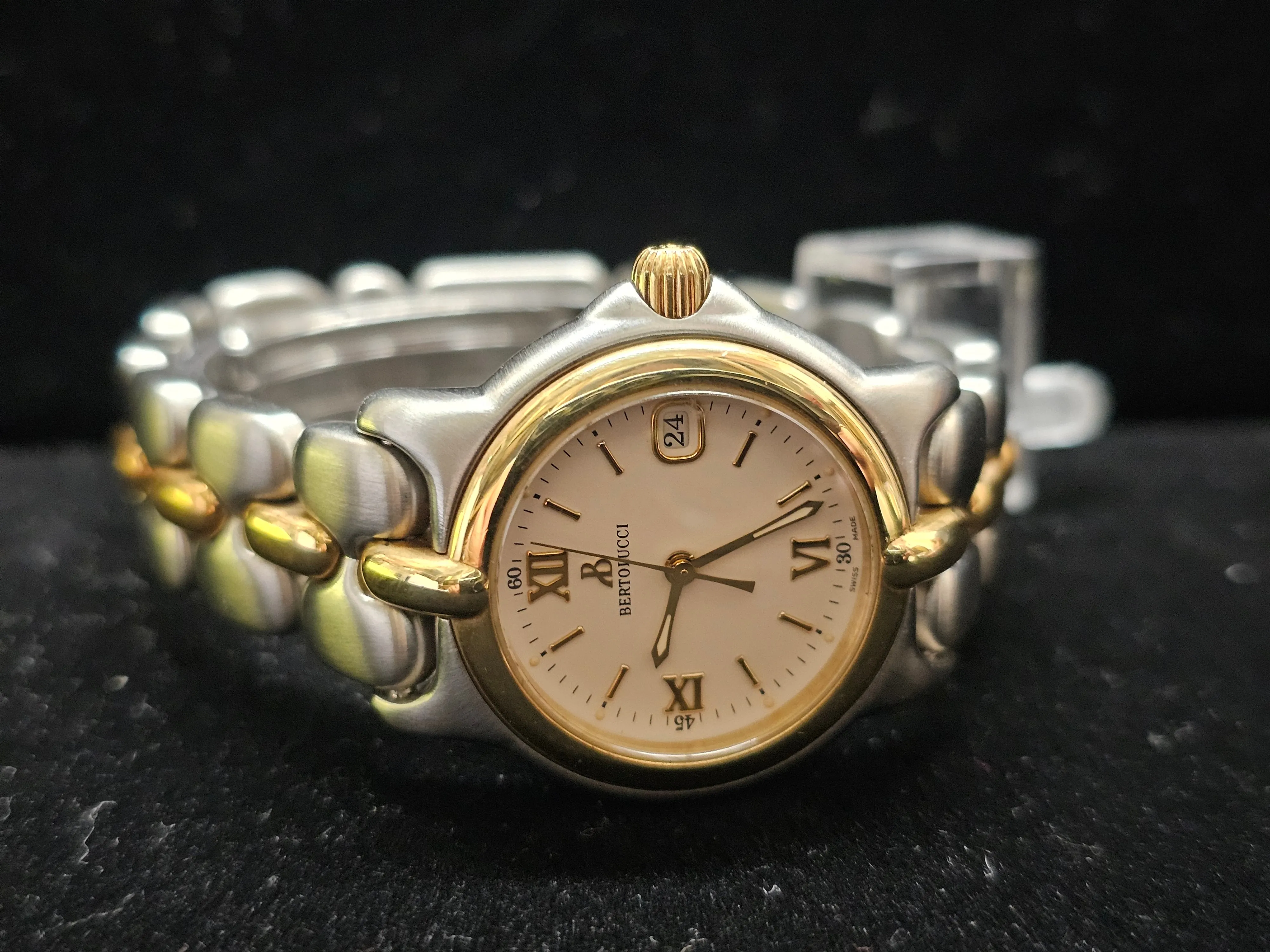 BERTOLUCCI Ref: 093 43A- 18K YG SS Unique Lady's Brand New Watch- $8K APR w/ COA