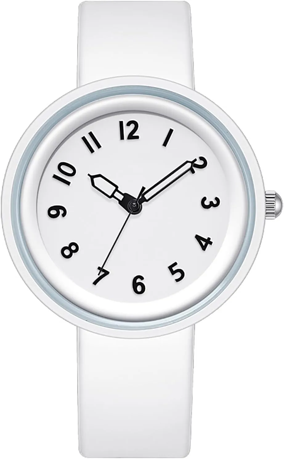 BESTKANG Women's Silicone Strap Watch Quartz Casual Arabic Numerals Waterproof and Easy to Read Simplicity Watches for Women
