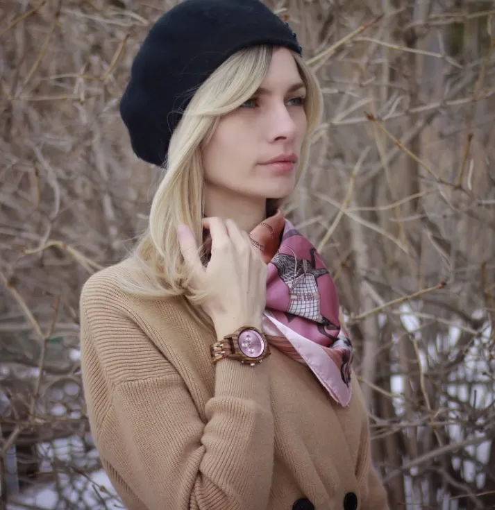 BOBO BIRD ZEBRAZO WOODEN WOMEN'S WATCH