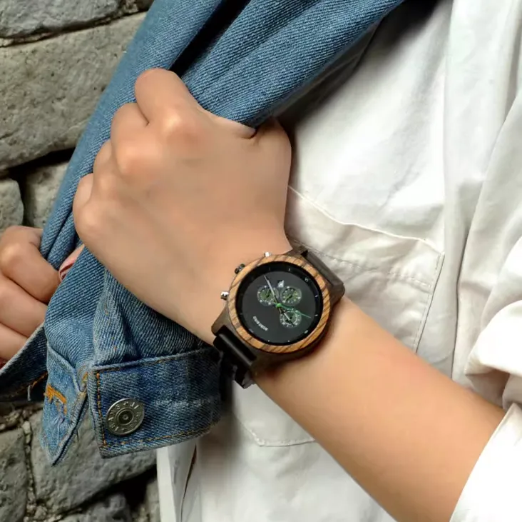 BOBO BIRD ZEBRAZO WOODEN WOMEN'S WATCH