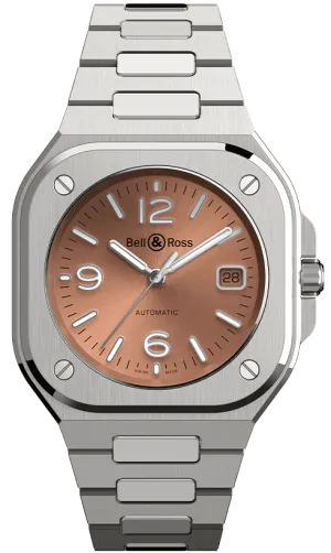 BR Watch BR 5 Auto Copper Brown Bracelet