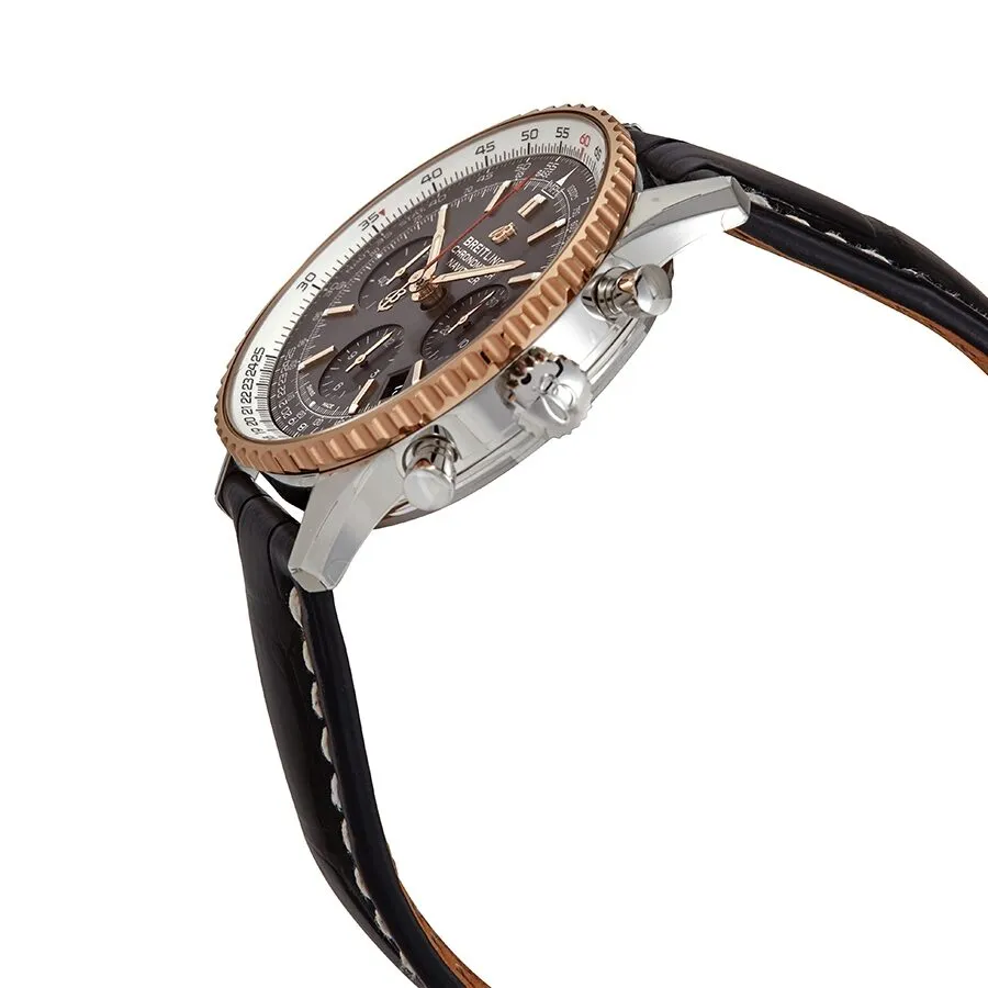 Breitling Navitimer 01 Chronograph Automatic Chronometer Stratos Grey Dial Men's Watch UB0121211F1P2