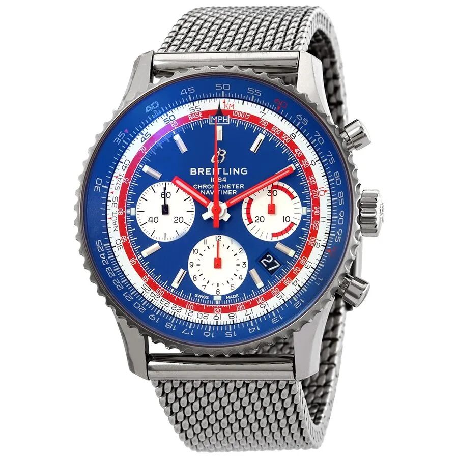 Breitling Navitimer 1 B01 Pan Am Edition Automatic Chronograph Men's Watch AB01212B1C1A1