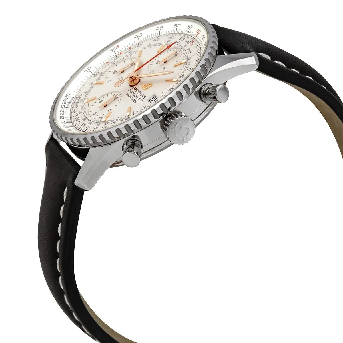 Breitling Navitimer 1 Chronograph Automatic Chronometer Silver Dial Men's Watch A13324121G1X4