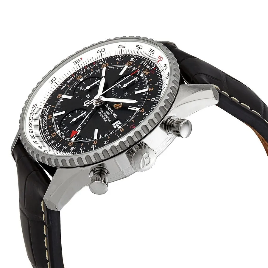 Breitling Navitimer GMT Chronograph Automatic 46 mm Alligator Men's Watch A24322121B2P1