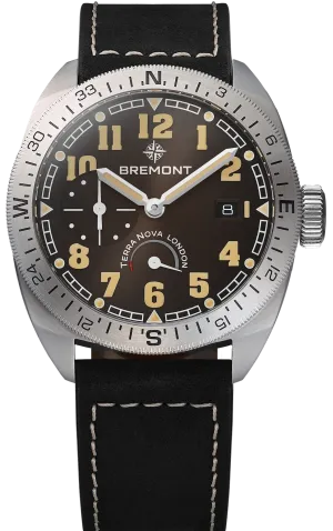 Bremont Terra Nova 40.5 Turning Bezel Black Leather
